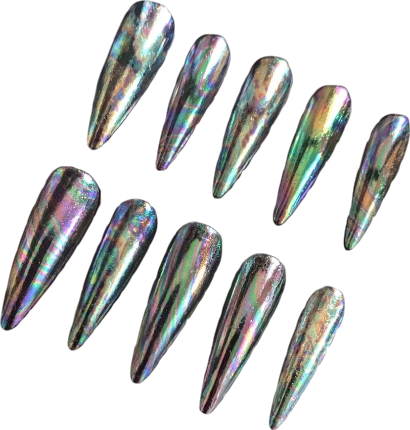 Super Buling Laser Nail Art Wearable Nails Hot Girls Must Have Reusable Nail Art