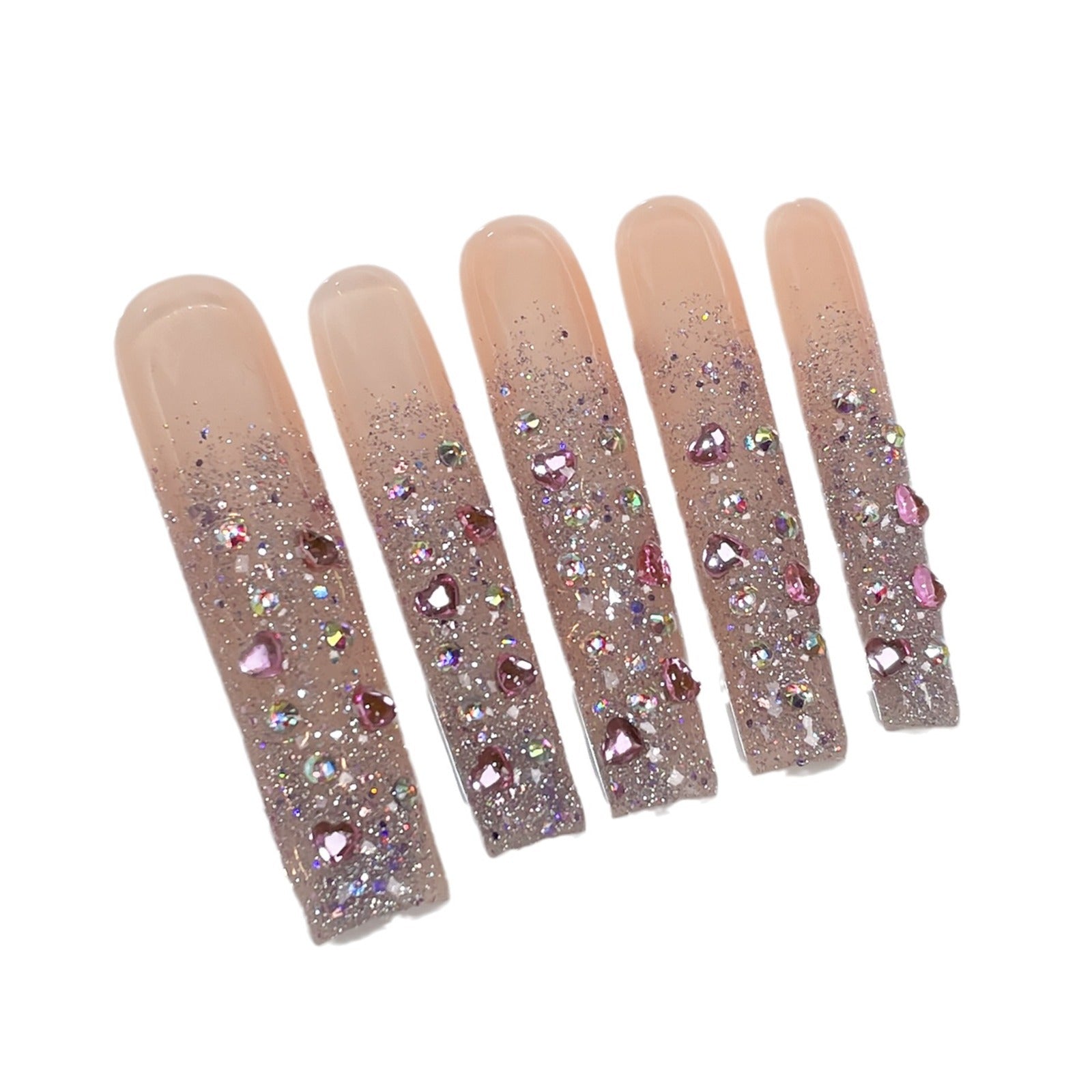 nail stickers-Glitter Extra Long Pipe Nail Patch